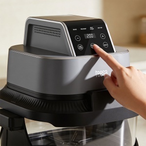 FRITEUZA GLASS AIRFRYER 4L+1.5L 1500W TEESA - Img 3