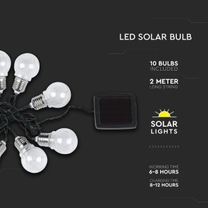 GHIRLANDA SOLARA LED 1W X 10 IP44 3000K - Img 6