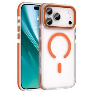 HUSA PROTECTIE MAG CASE IPHONE 17 PRO MAX - TRANSPARENT/PORTOCALIU - Img 5