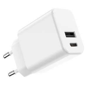 INCARCATOR RETEA USB-C +USB A FAST CHARGING 20W - ALB - Img 3
