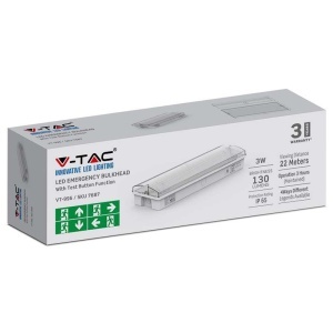 LAMPA IESIRE DE URGENTA 3W 1.5AH 6400K - Img 6