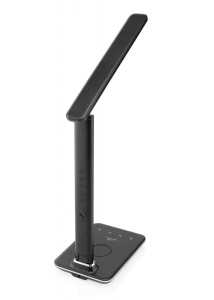 Lampa LED de birou ETA 1893 90000, 6.5 W, brat flexibil, LCD afisare ora si data, alarma, baza pentru incarcare wireless a telefonului - Img 5