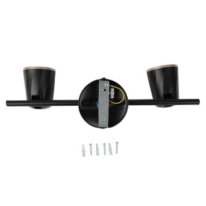 LAMPA LED MONTAJ PERETE 2X6W 4000K ALB NEUTRU - NEGRU - Img 4