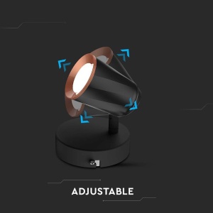 LAMPA LED MONTAJ PERETE 6W 4000K ALB NEUTRU - NEGRU - Img 6