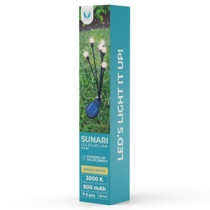 LAMPA LED PENTRU GRADINA CU INCARCARE SOLARA 3000K - Img 3