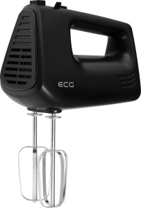 Mixer de mana ECG RS 440 Black Lite, 400 W, 5 viteze, functie TURBO, 2 teluri si 2 carlige, negru - Img 2