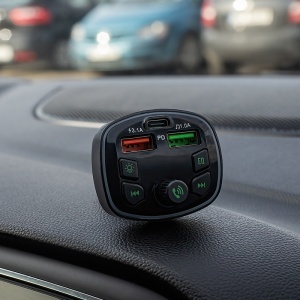 MODULATOR FM CU BLUETOOTH CU 2XUSB 1A - 3.1A + USB C 20W - Img 6