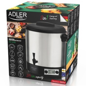 OALA ELECTRICA DE PASTEURIZARE 28L 2600W AD 4496 ADLER - Img 9
