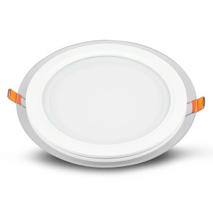 PANOU LED ROTUND INCORPORABIL 18W 4000K ALB NEUTRU, STICLA - Img 3