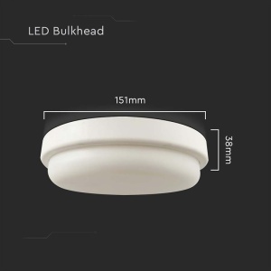 PLAFONIERA LED 12W IP54 3000K - Img 3