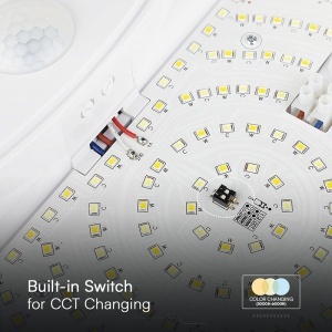 PLAFONIERA LED 15W IP20 SENZOR DE MISCARE 3IN1 - ALB - Img 15