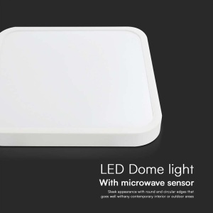 PLAFONIERA LED 30W IP44 CU SENZOR 4000K ALB NEUTRU - ALB - Img 7