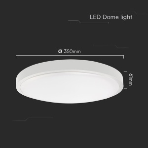 PLAFONIERA LED 36W IP44 6500K ALB RECE - ALB - Img 4