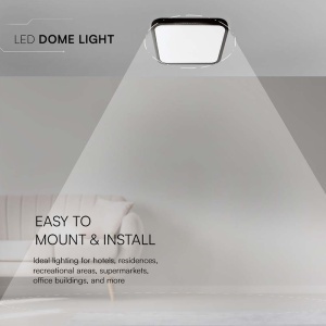 PLAFONIERA LED 48W IP44 4000K ALB NEUTRU - NEGRU - Img 7
