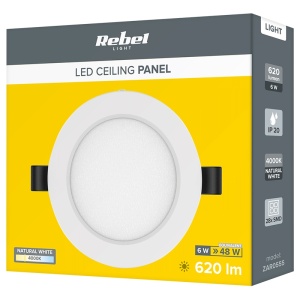 PLAFONIERA LED 6W 230V 4000K REBEL - Img 4