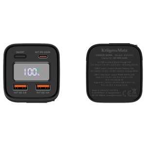 POWER BANK 20000 MAH LI-ION 100W QC PD KRUGER&MATZ - Img 6