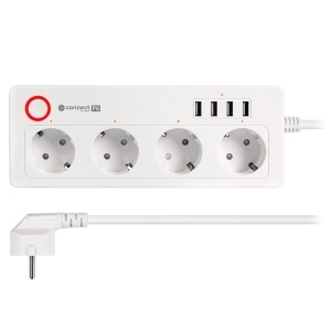 PRELUNGITOR SMART 4 PRIZE SCHUKO 4 USB CONNECT P6 TUYA - Img 4