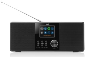 Radio internet JVC RA-E981B, 10W RMS, tuner DAB+/FM, Bluetooth, LCD 2.8”, WiFi, Spotifiy Connect, telecomanda, USB, AUX, negru - Img 3