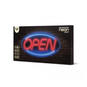 RECLAMA LUMINOASA NEON LED LUMINA ALBASTRA MODEL OPEN - Img 3