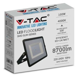 REFLECTOR LED SMD 100W 4000K IP65 - NEGRU - Img 5