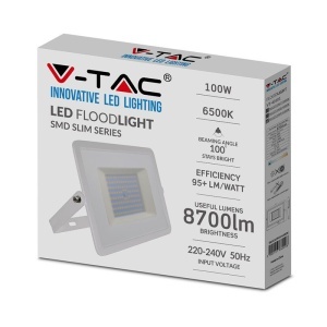 REFLECTOR LED SMD 100W 6500K IP65 - ALB - Img 4