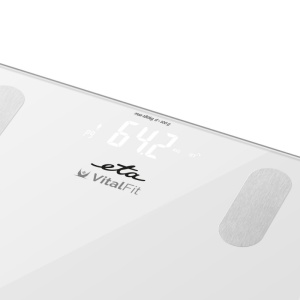 RESIGILAT - Cantar Smart ETA Vital Fit 6781 90000, 180 Kg, Bluetooth, Sticla securizata 6 mm, alb - Img 5