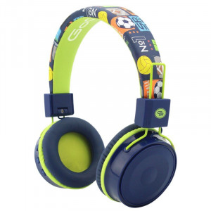RESIGILAT - Casti audio fara fir pentru baieti GoGEN HBTM 32BL, Bluetooth 4,2, volum limitat, microfon - Img 1