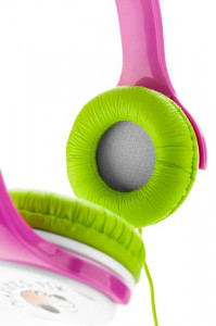 RESIGILAT - Casti audio pentru fete GoGEN MAXISLECHYG, volum limitat 90 dB, 8 autocolante - Img 5