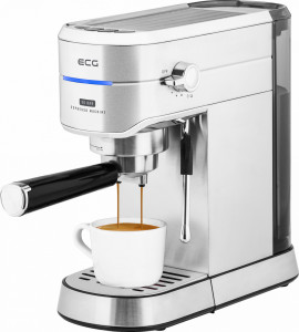 RESIGILAT - Espressor manual ECG ESP 20501, 1450 W,1.25 L, 20 bar, capsule Nespresso, PAD-uri, dispozitiv spumare, otel inoxidabil - Img 10
