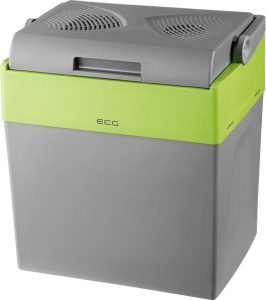 RESIGILAT - Lada frigorifica auto cu functie de incalzire si racire ECG AC 3022 HC Dual, 28 L, 12V, 230V, mod ECO, gri/verde