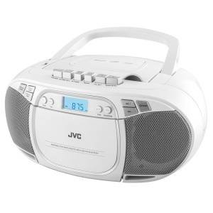 RESIGILAT - Radio cu casetofon si player CD JVC RC-E451W, 2 x 1.6 W RMS, FM, Bluetooth, USB, MP3, AUX IN, alb - Img 3