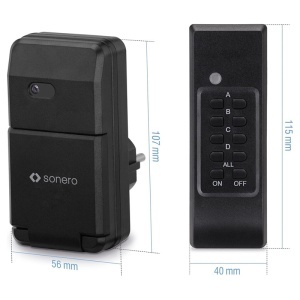 SET 3 PRIZE PENTRU EXTERIOR CU TELECOMANDA 1100W SONERO - Img 4