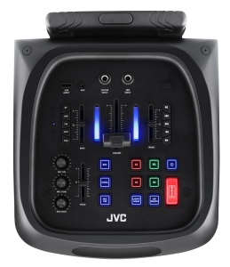 Sistem audio portabil JVC XS-EP514B, 150W (RMS), Acumulator 11.1 V/4 Ah (16 h), Bluetooth, USB, Radio FM, Microfon, AUX IN, Intrare chitara - Img 5