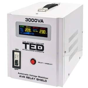 STABILIZATOR TENSIUNE AUTOMAT 3000VA TED ELECTRIC - Img 2