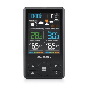 Statie meteo cu prognoza animata GoGEN ME 1250B, LCD color, senzor extern fara fir, negru - Img 3