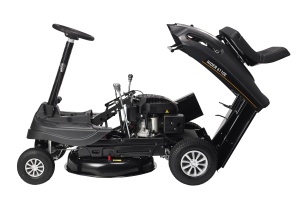 Texas Rider 6110E tractoras pentru tuns gazonul 2 in 1, 6.4CP, benzina, latime de taiere 610mm, inaltime taiere 35-75mm, sac colector 150l, pornire electrica - Img 1