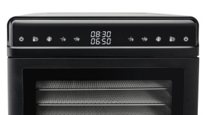 Uscator de fructe ETA Vital Air Dual ETA3302 90000, 1100W, 2 zone independente, 12 site inox, 35-80°C, negru - Img 5