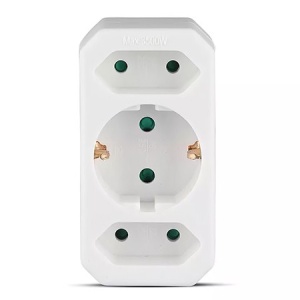 ADAPTOR 3 PRIZE 1X16A 2x2.5A MAX 3500W