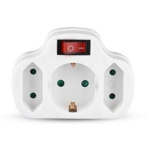ADAPTOR 3 PRIZE CU INTRERUPATOR 3X16A MAX 3500W - Img 2