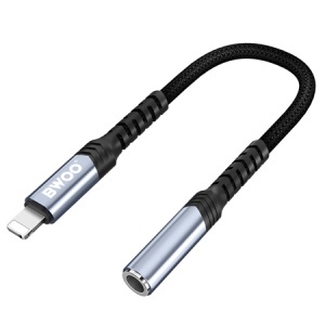 ADAPTOR AUDIO LIGHTNING - JACK 3.5MM - NEGRU - Img 1