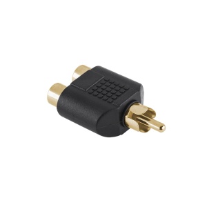 ADAPTOR RCA TATA-2RCA MAMA GOLD - Img 2