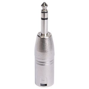 ADAPTOR XLR TATA - JACK 6.35 TATA STEREO METAL - Img 4