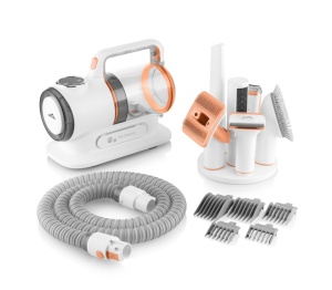 Aspirator 6 in 1 ETA Pet Master 4216 90000 pentru toaletarea animalelor de companie, silentios, alb/portocaliu - Img 3