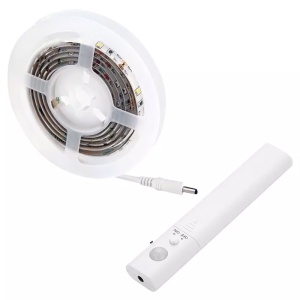 BANDA LED 2835 2.4W 1M 4000K SENZOR MISCARE ALIMENTARE BATERII 4XAAA - Img 3
