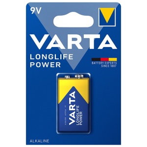 BATERIE ALCALINA LONGLIFE POWER 9V BLISTER 1 BUC VARTA - Img 2