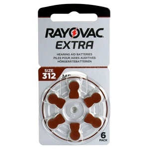 BATERIE AUDITIVA RAYOVAC 312 BLISTER 6 BUC