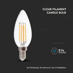 BEC E14 CU FILAMENT LED 4W 3000K - Img 4