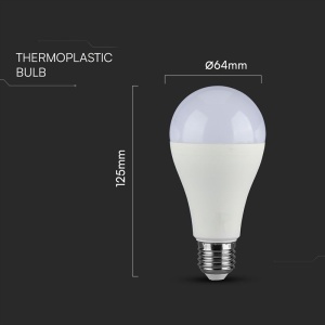 BEC LED A65 E27 15W 3000K ALB CALD - Img 4