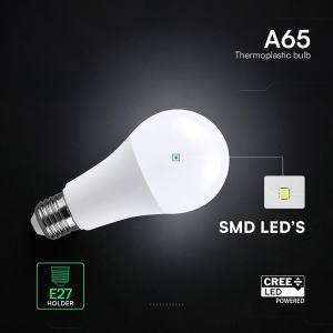 BEC LED A65 E27 17W 3000K ALB CALD CIP CREE - Img 5