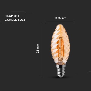BEC LED E14 4W CU FILAMENT 2200K - Img 4
